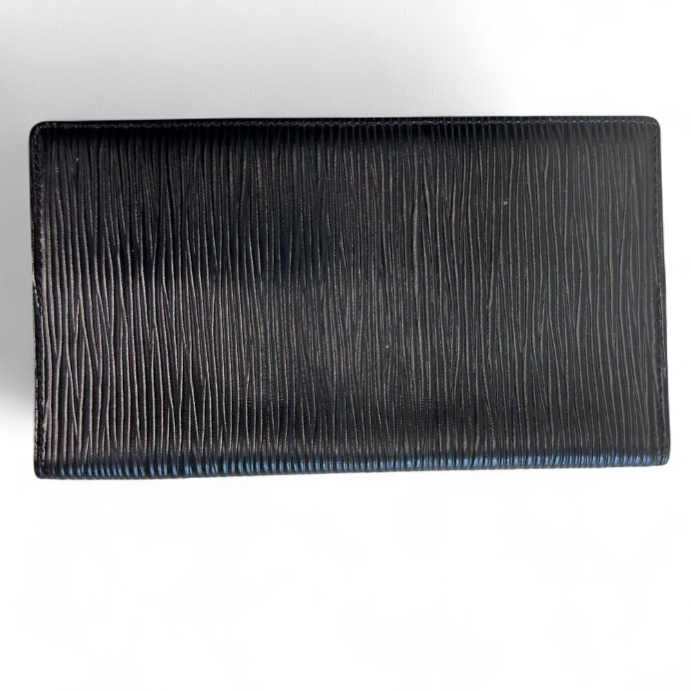 LOUIS VUITTON Epi Black Agenda Bi-Fold Notebook Cover, UNISEX